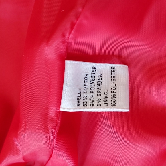 Chaus Red/gold hardware satin lined jacket - Picture 8 of 8